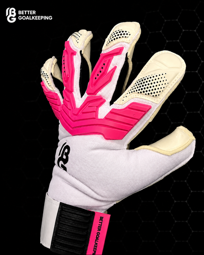 BG- Rolled Fingertip White/Pink