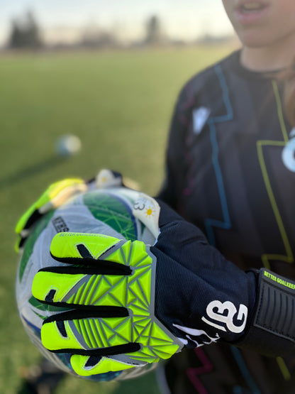 BG- Negative Cut Finger Black/Neon